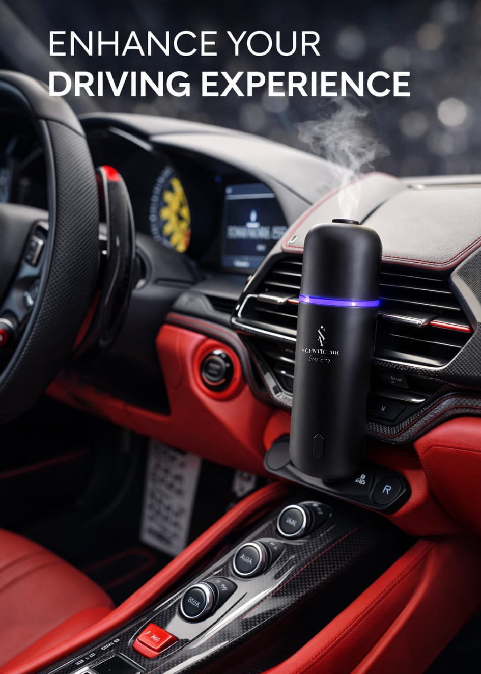 Ultrasonic Mini Aroma Car Diffuser Bundle - Image 2